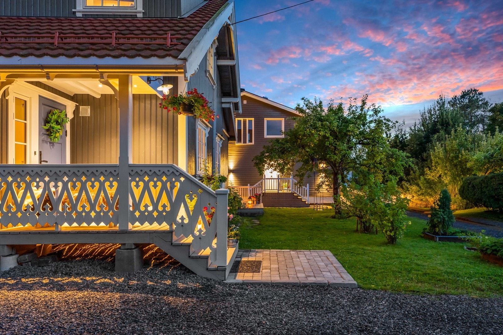 Hyggelig kveldsstemning. Galleribilde
