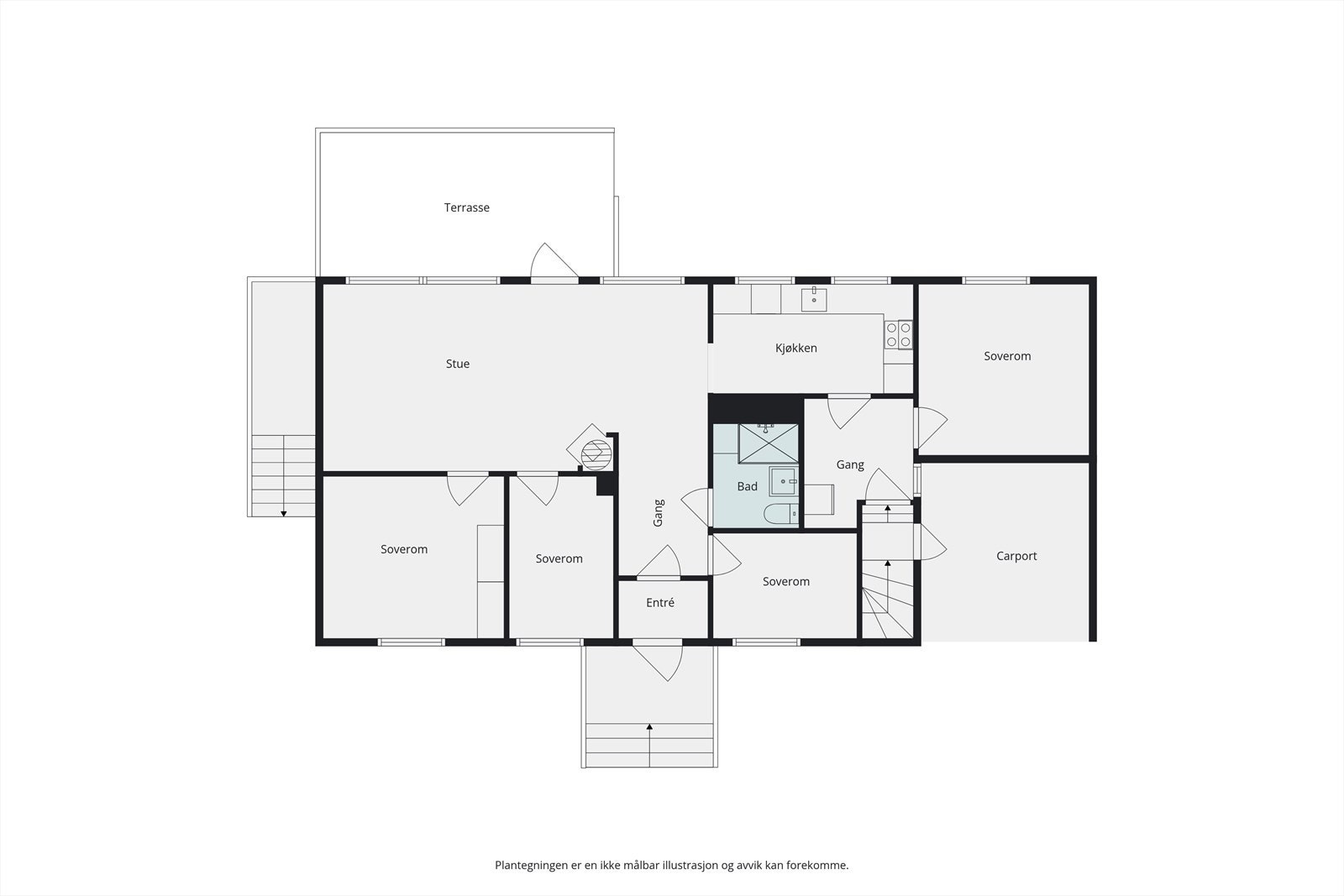 Plantegning hovedetasje Galleribilde