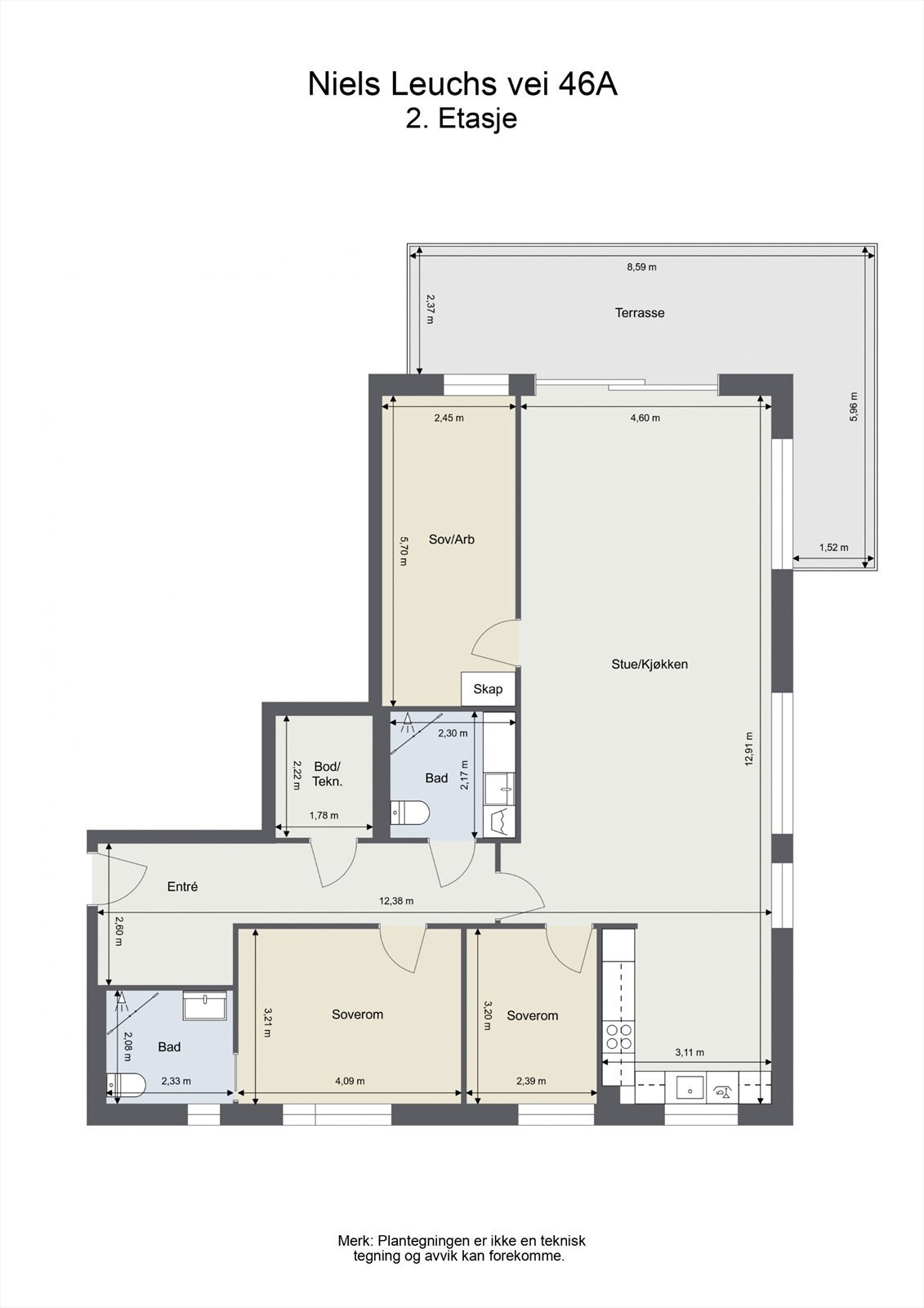 Plantegning Galleribilde