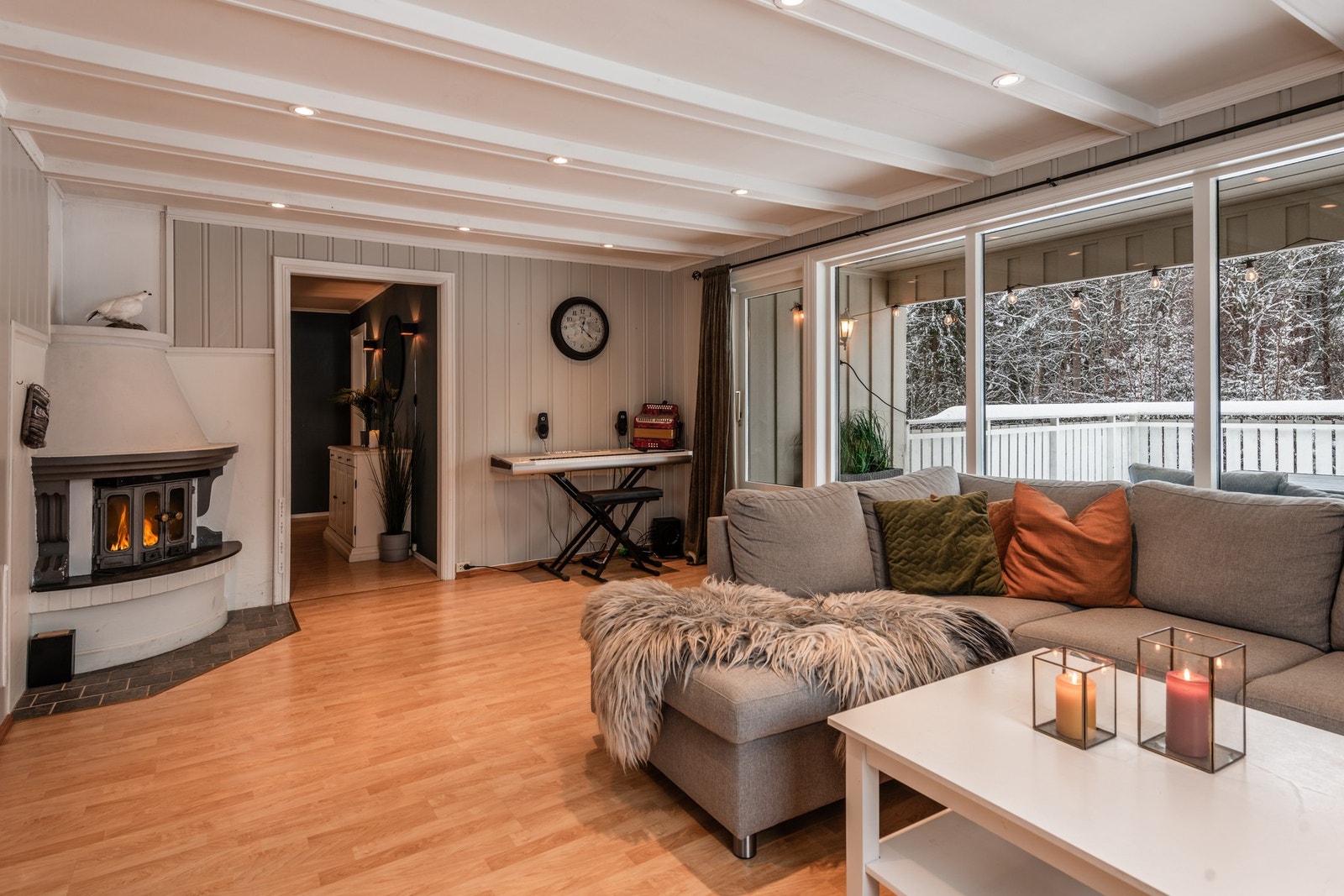 Lun stue med behagelig atmosfære Galleribilde