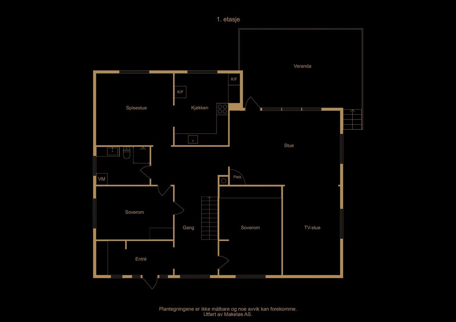 Plantegning 1.etasje - illustrasjon, avvik kan forekomme Galleribilde