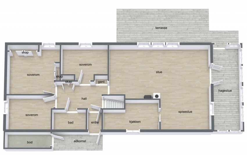 Plantegning Galleribilde