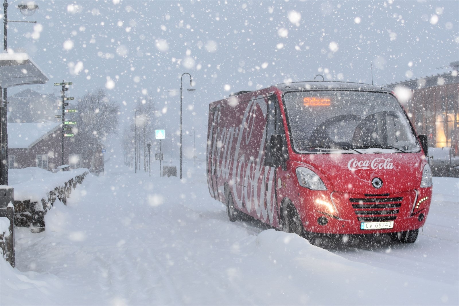 Gratis skibuss fra sentrum til Hemsedal Skisenter. Galleribilde