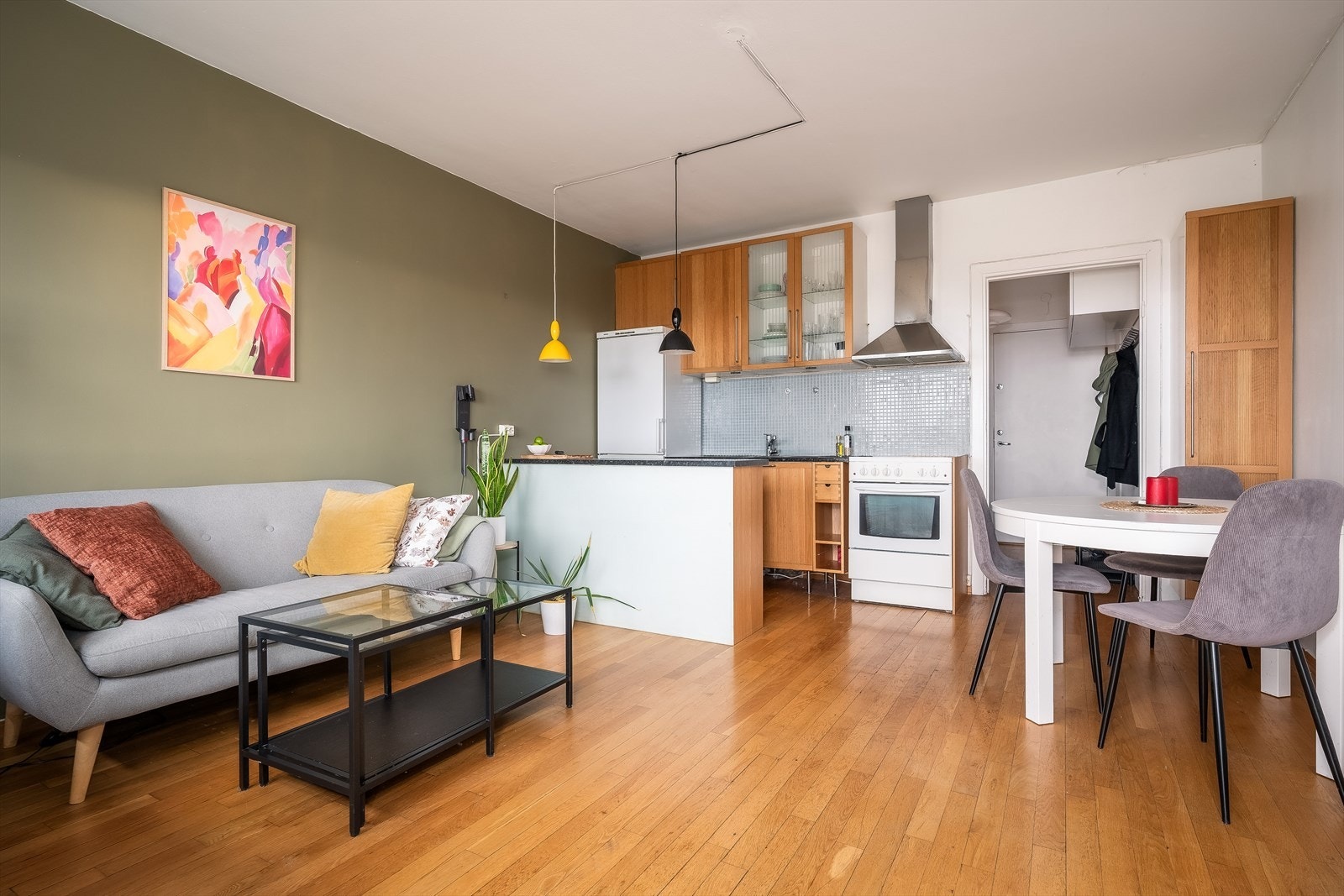 Åpen stue- og kjøkkenløsning Galleribilde