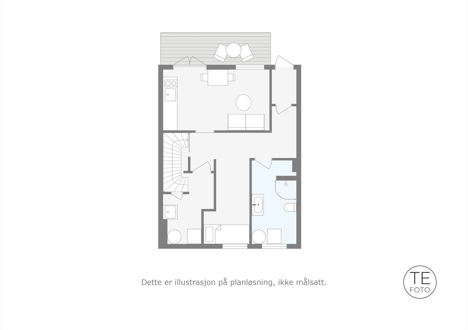 Plantegning u.etasje. Galleribilde