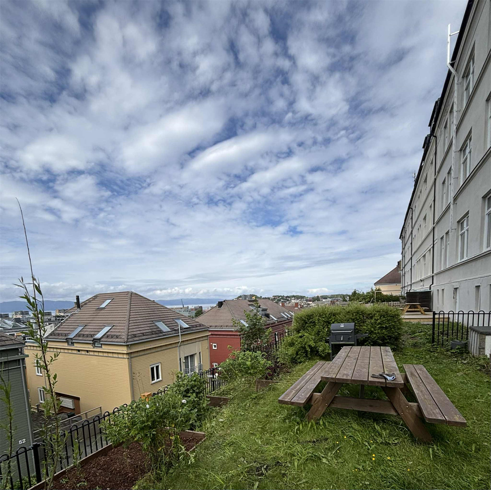 Privat bilde av felles hage. Galleribilde