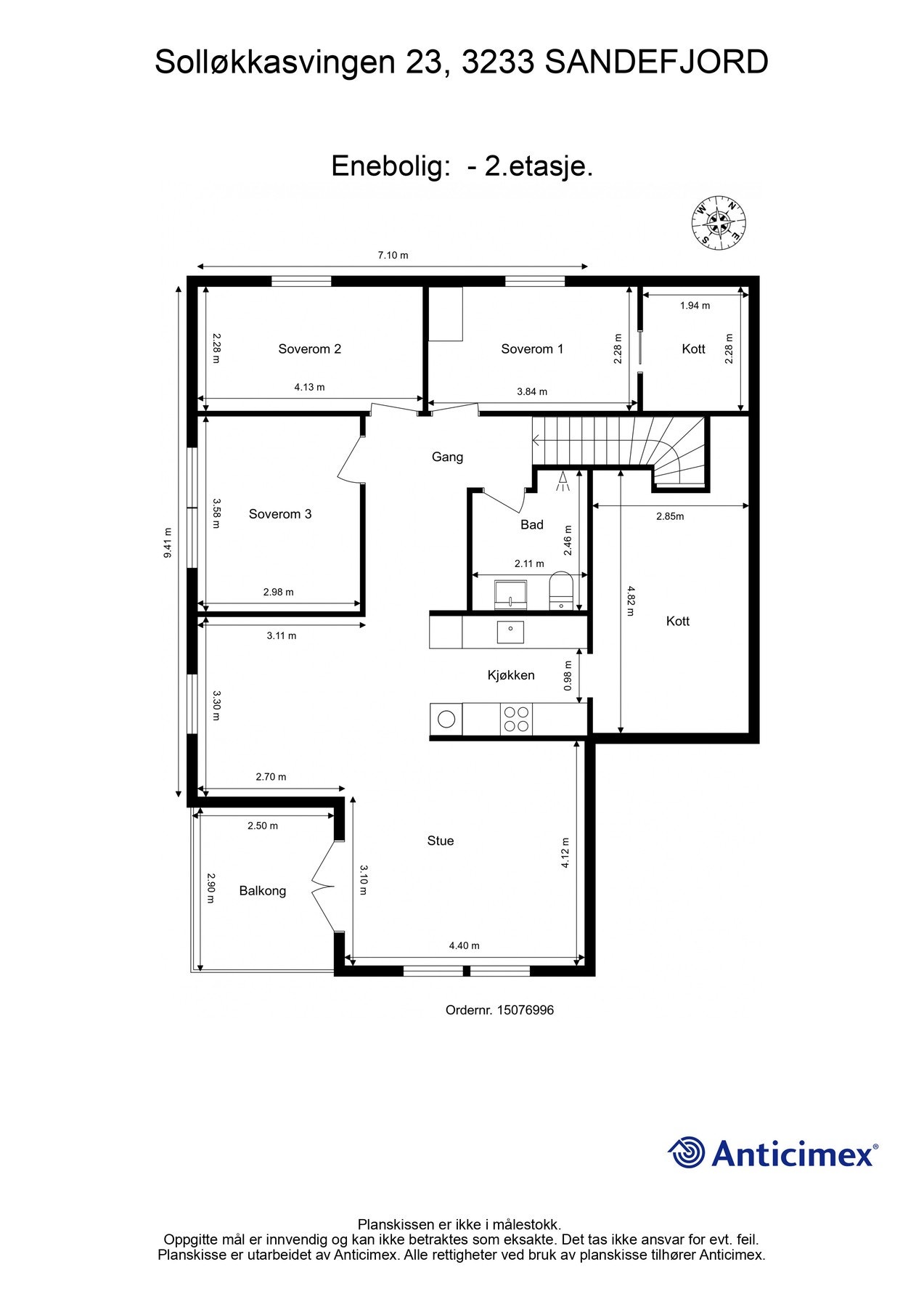 Her ser du plantegningen Galleribilde