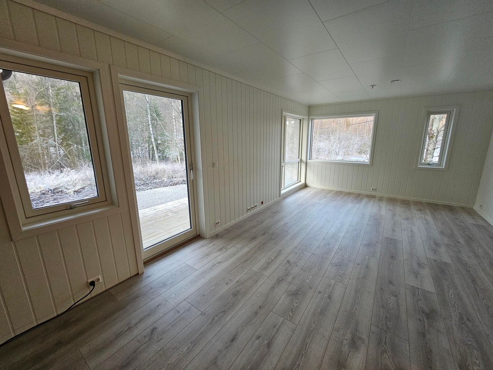 Stue med utgang terrasse Galleribilde