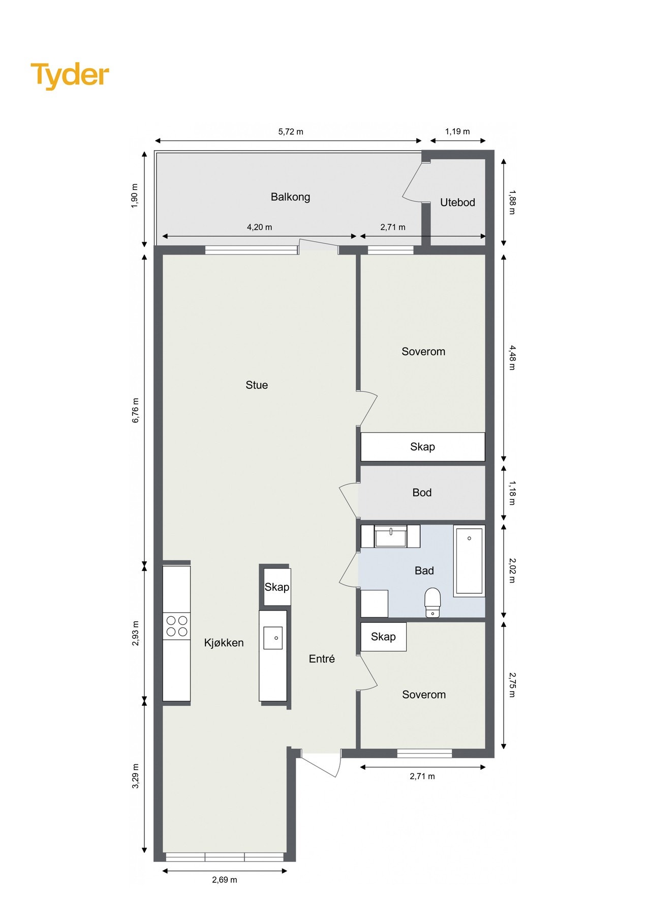 - Det medfølger en kjellerbod på ca. 5 m² og en garasjeplass - Galleribilde
