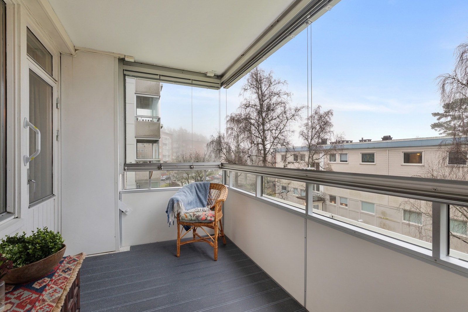 Balkongen oppleves som et ekstra rom. Galleribilde