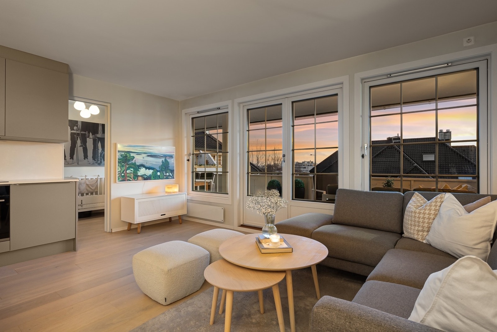 Fin utsikt fra stuen. Galleribilde