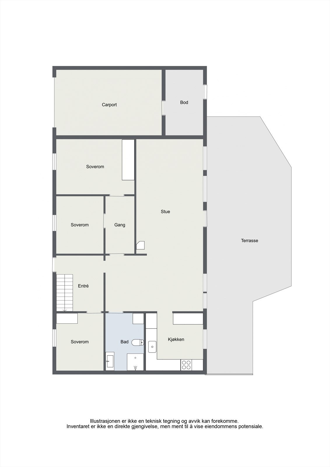 Tungaveien 21 - 2D - 1. Floor - Letterhead Galleribilde