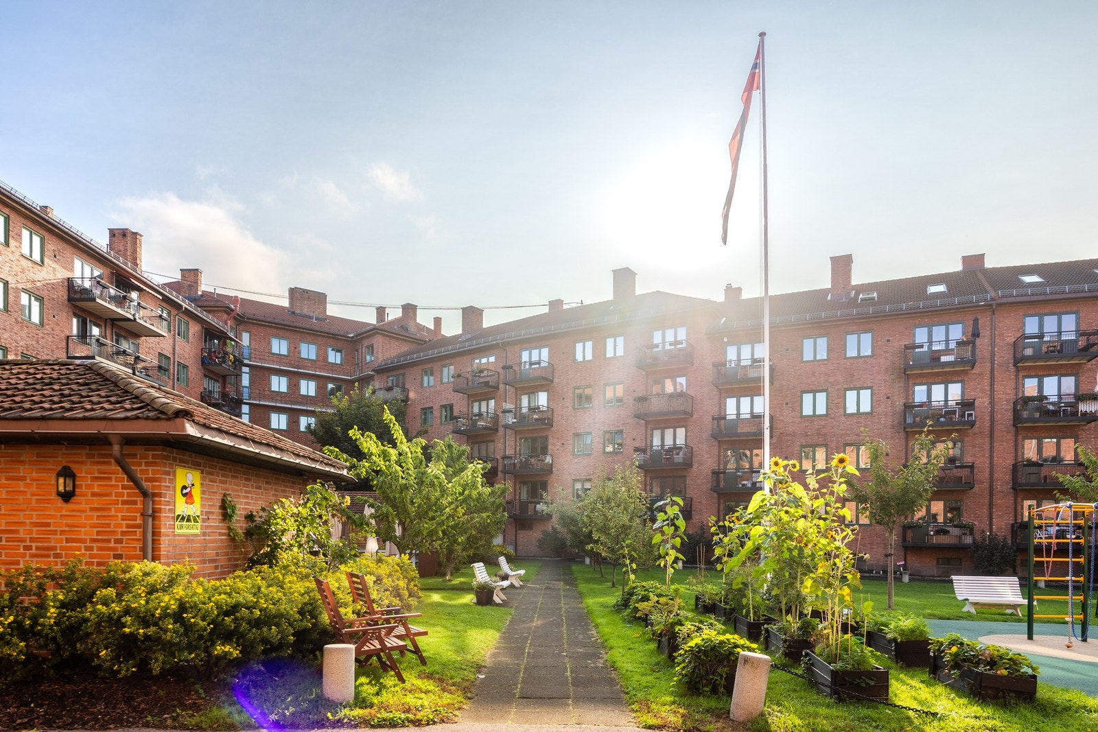 Enkel tilkomst til felles bakhage Galleribilde