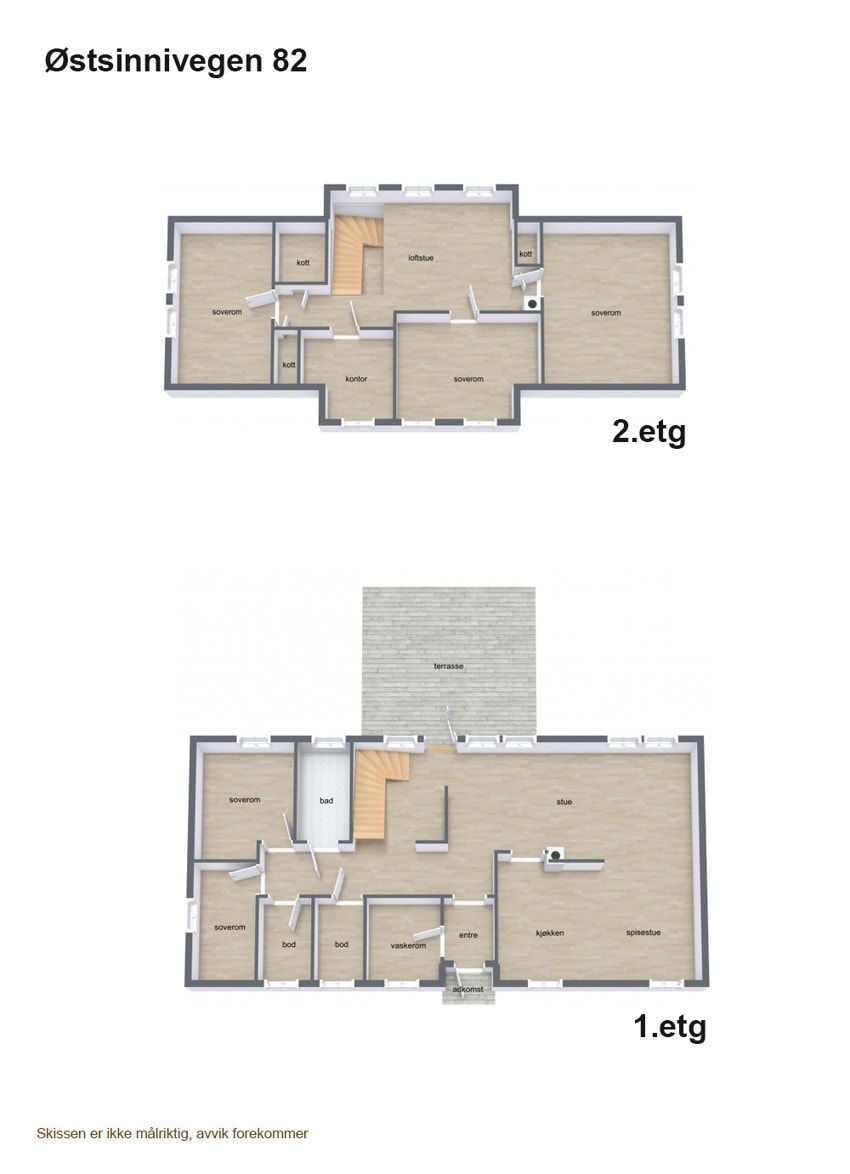 Plantegning oversikt Galleribilde