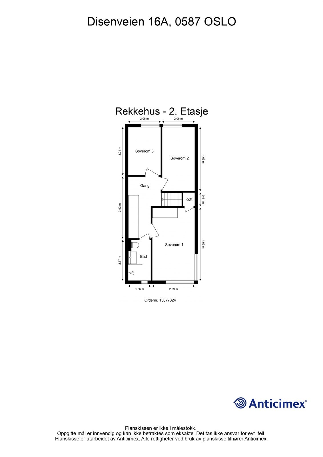 Planskisse 2. etasje Galleribilde