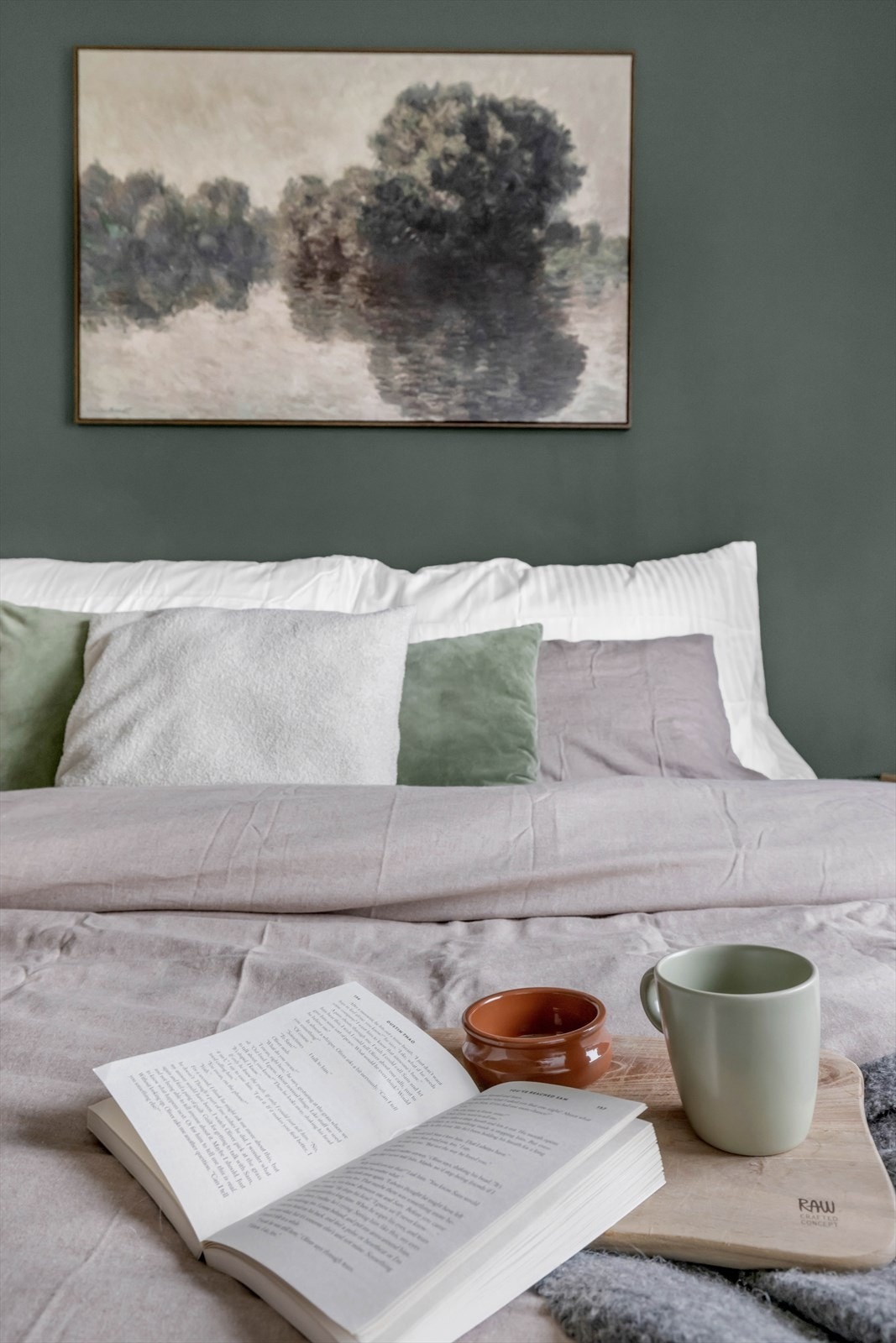 Detalj fra soverommet som viser den lune stemningen. Galleribilde