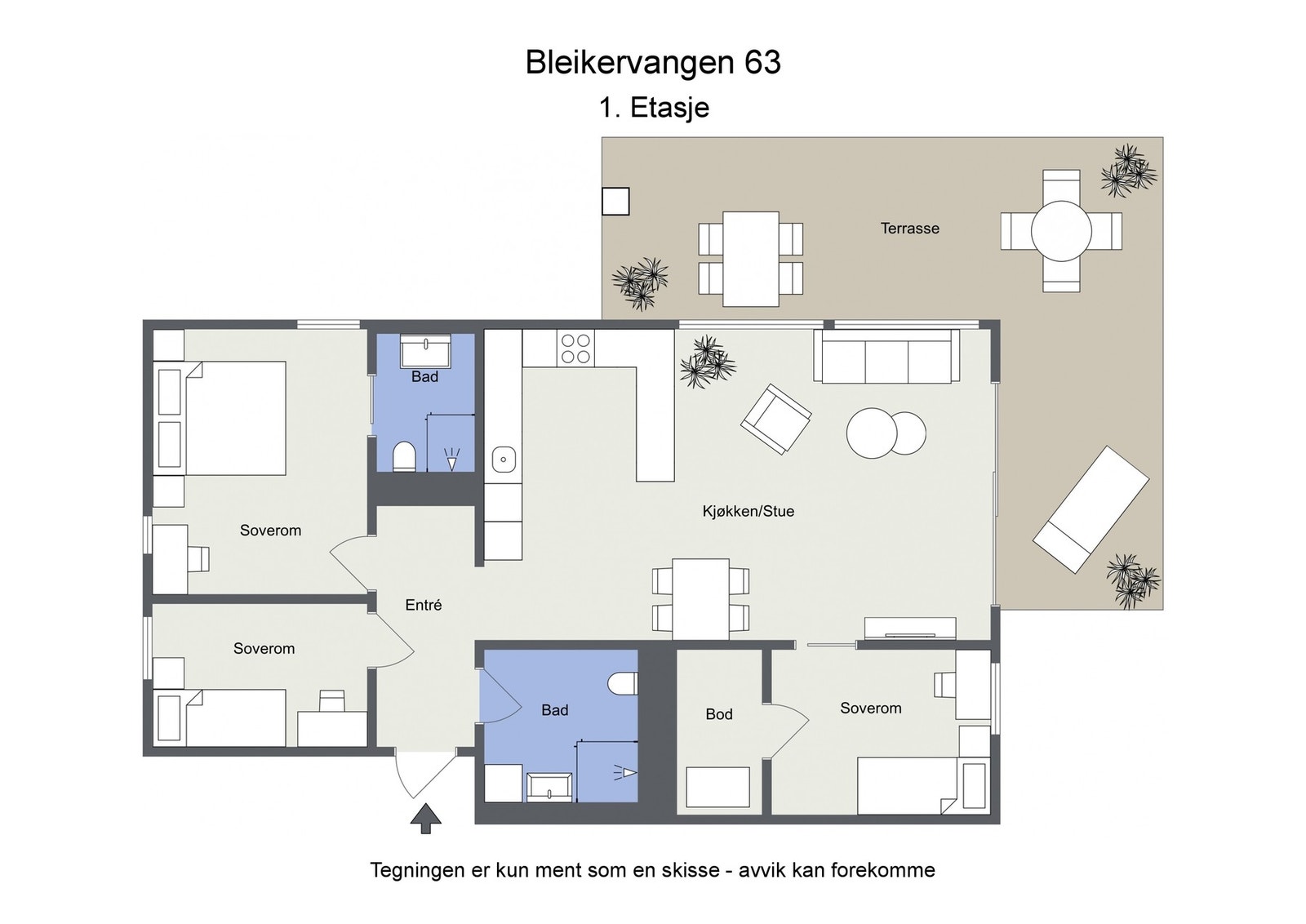 Planskisse Galleribilde