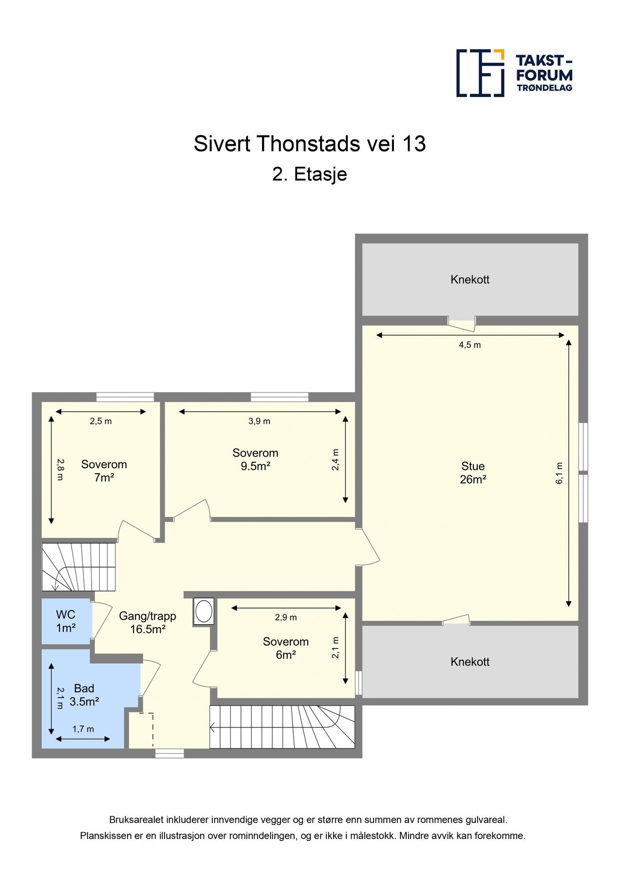 Planskisse 2. etasje. Galleribilde