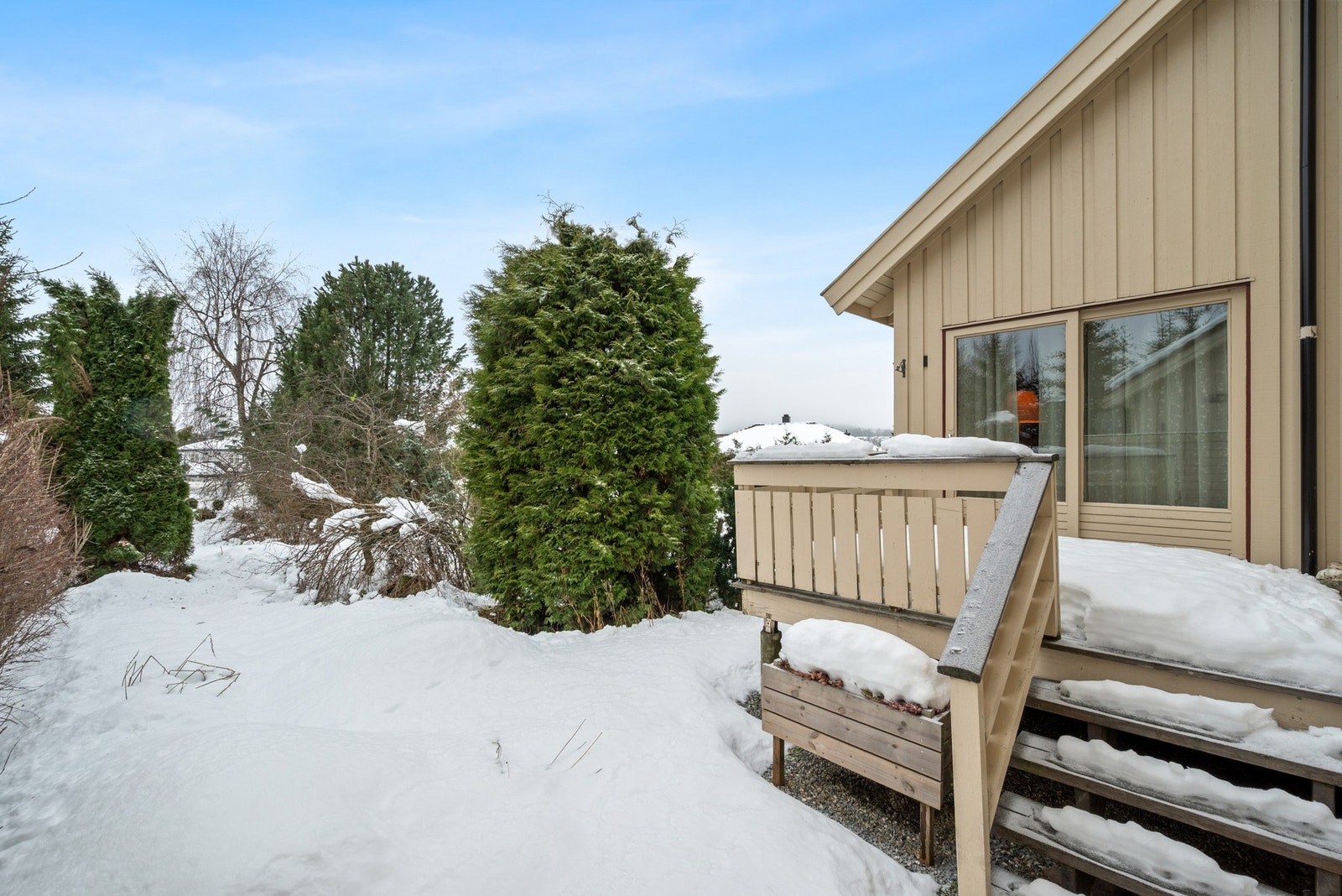 Terrasse med gode solforhold. Galleribilde
