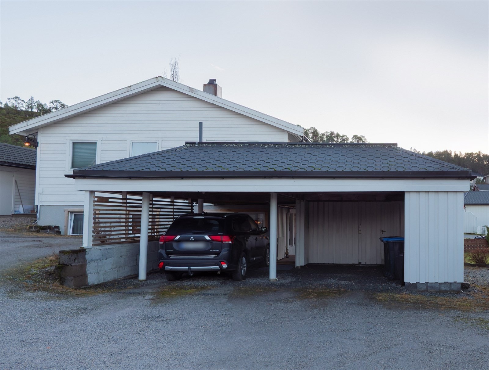 Dobbel carport medfølger Galleribilde
