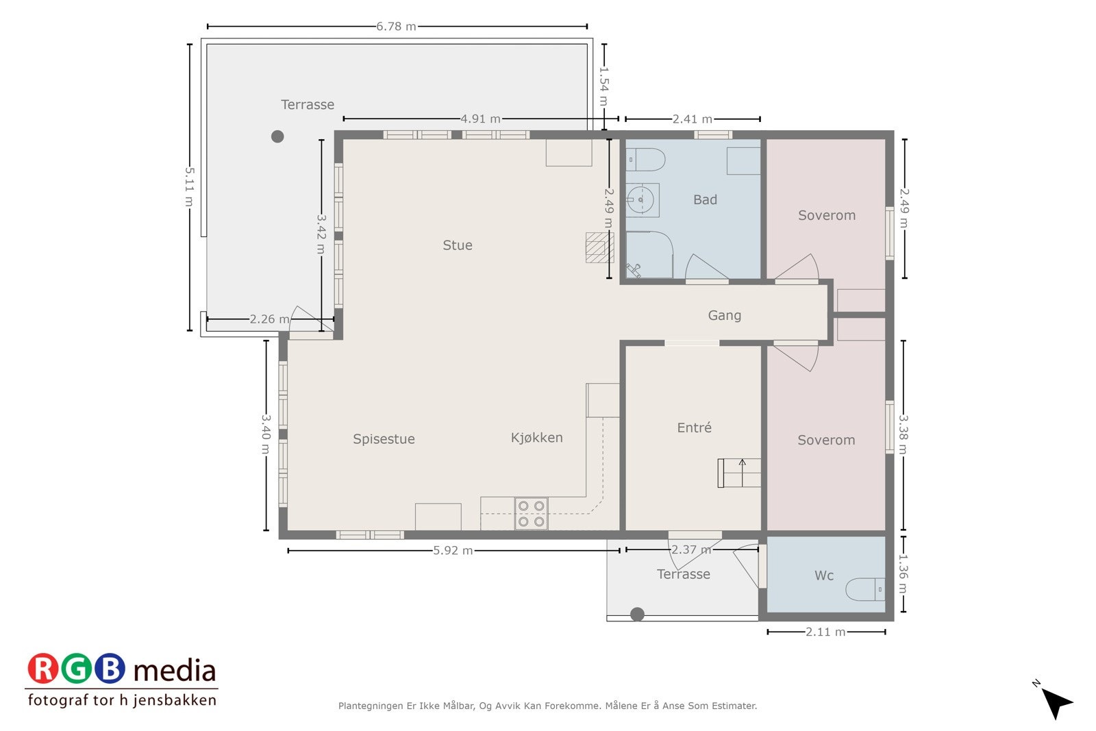 Plantegning hovedplan. Galleribilde