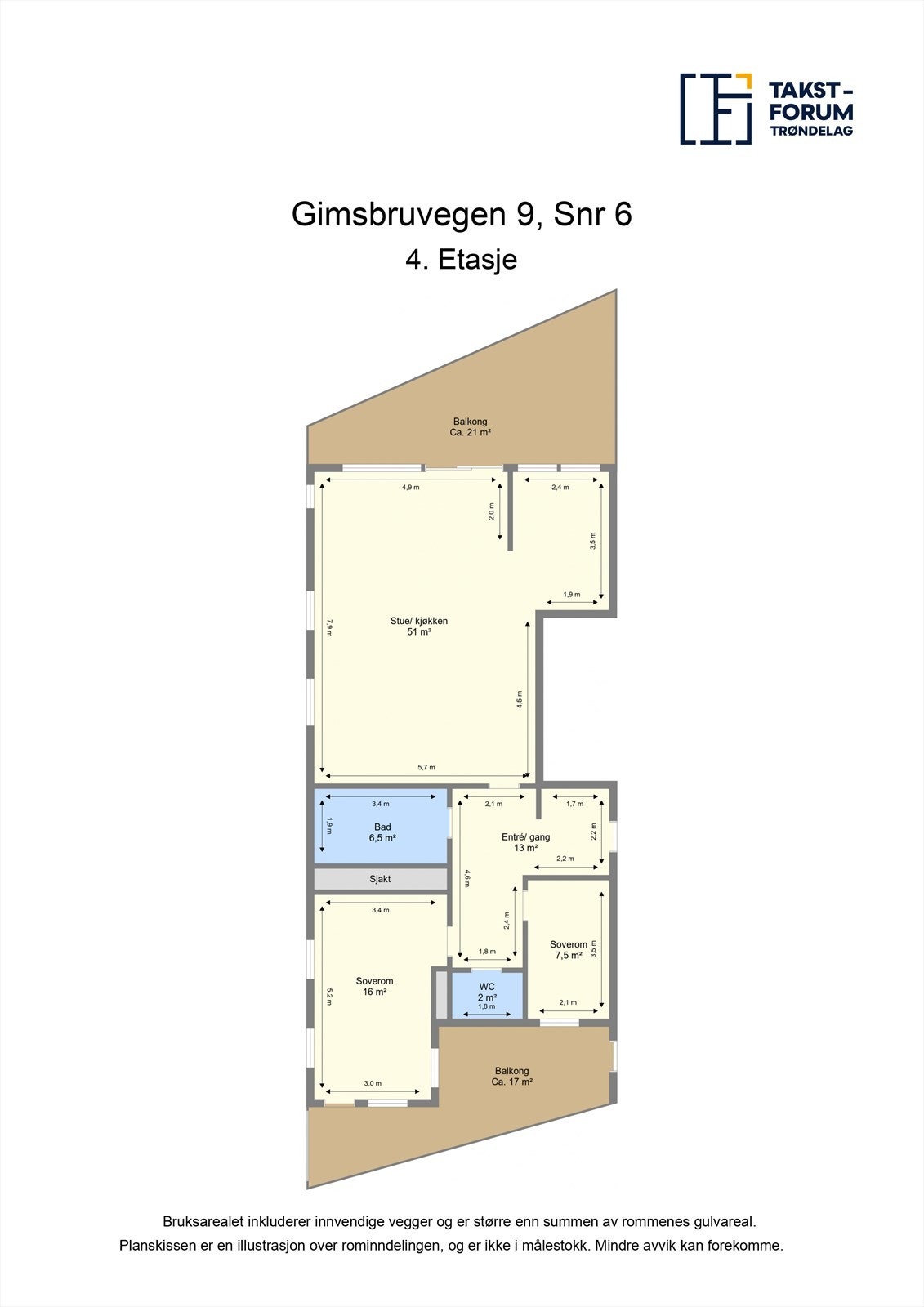 Planskisse 4.etg Galleribilde