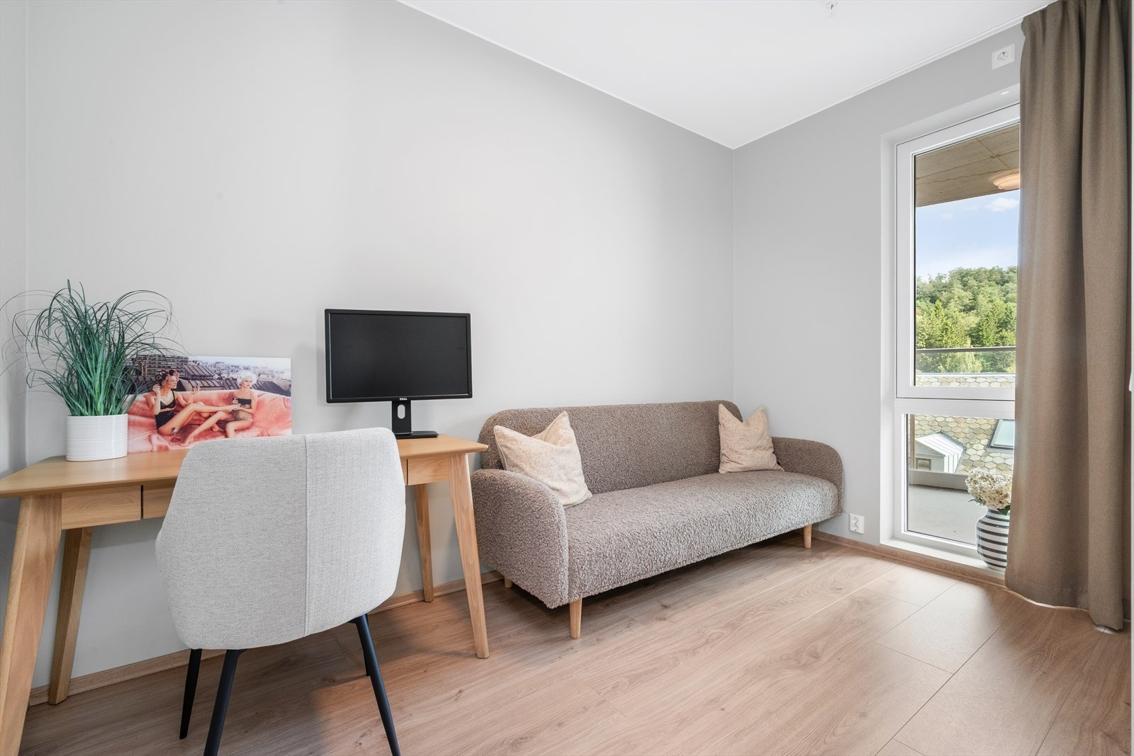 Leiligheten har 2 soverom, hvor soverom 2 er på 7,5 kvm Galleribilde