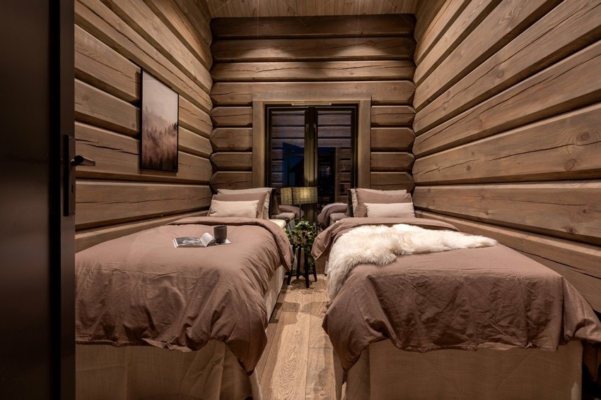 Det andre rommet er i dag innredet med to enkeltsenger, perfekt for gjester eller barn Galleribilde