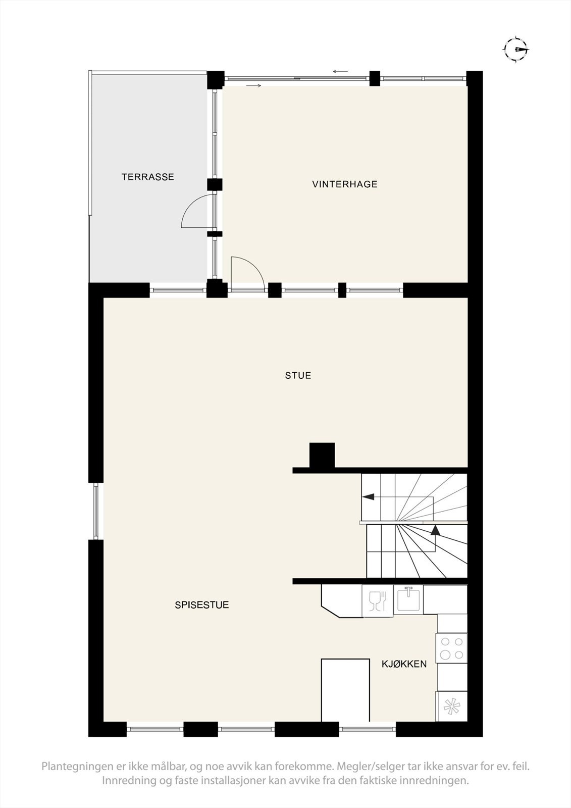 Plantegning 1. etasje. Galleribilde