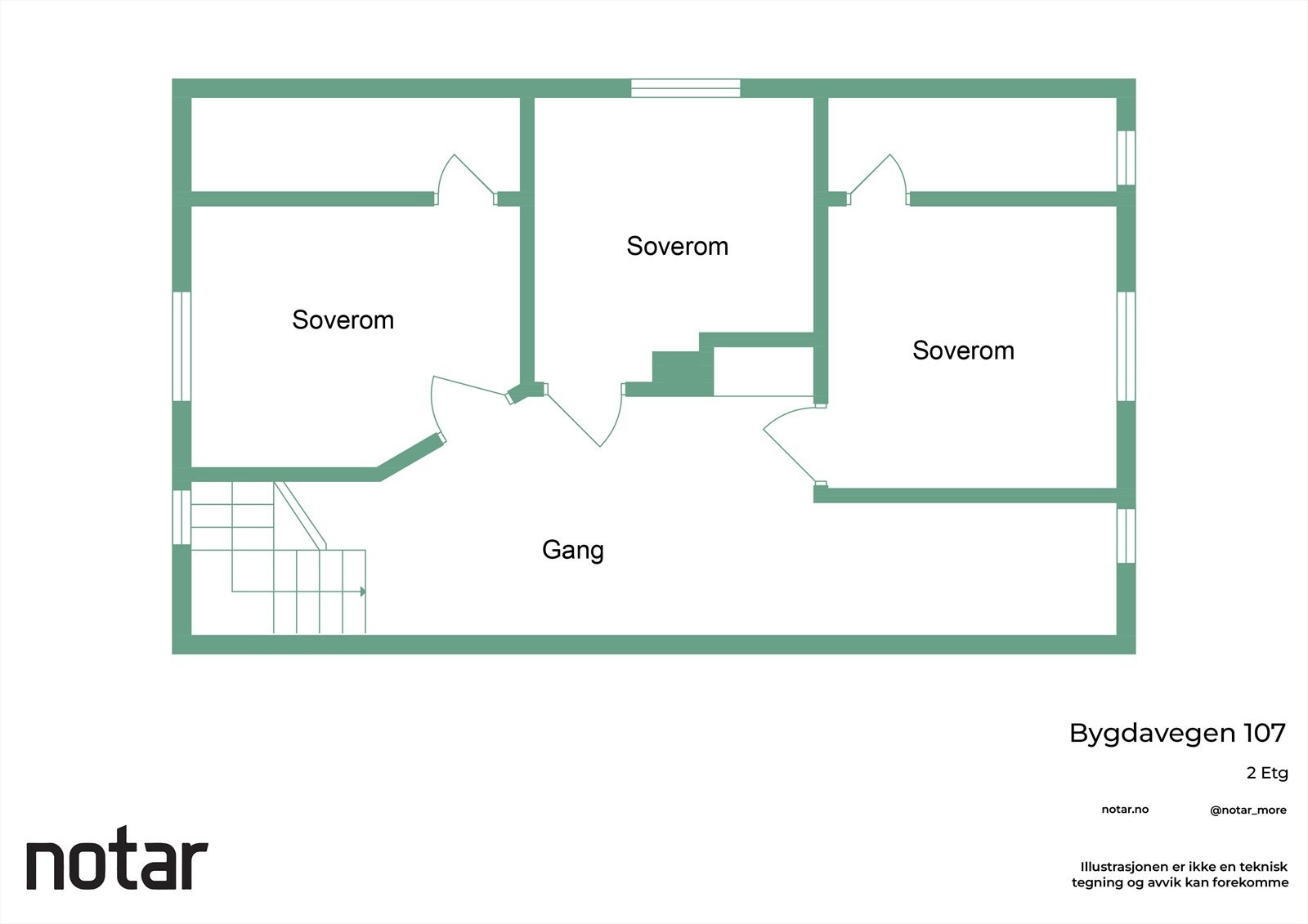 Planløsning 2. Etasje. Galleribilde