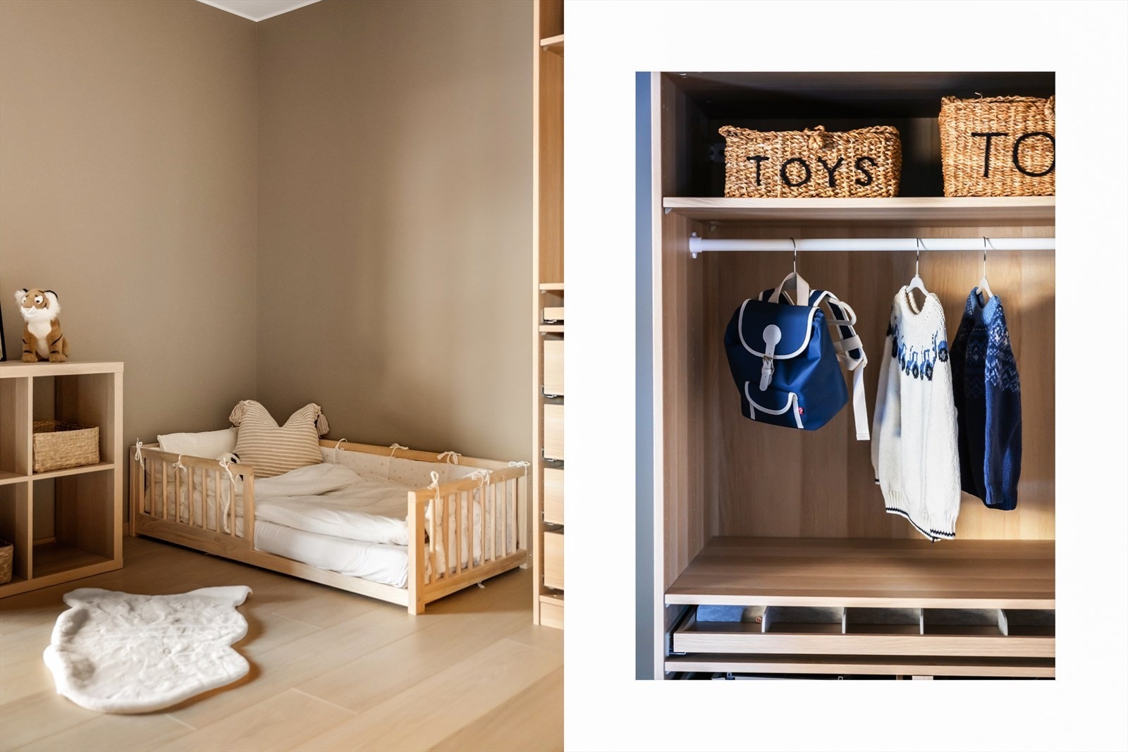 - Praktisk garderobeskap medfølger helt kostnadsfritt - Galleribilde