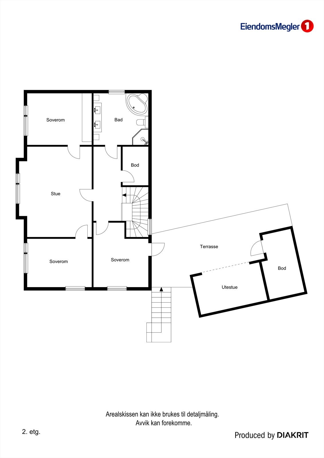 Plantegning 2.etasje. Galleribilde