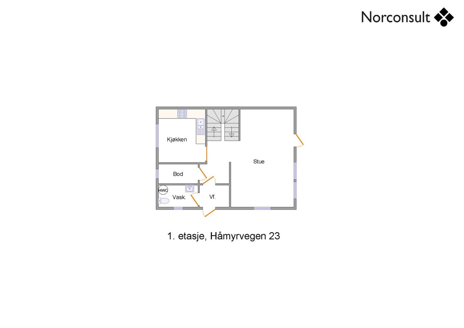 Planskisse - 1.etasje Galleribilde