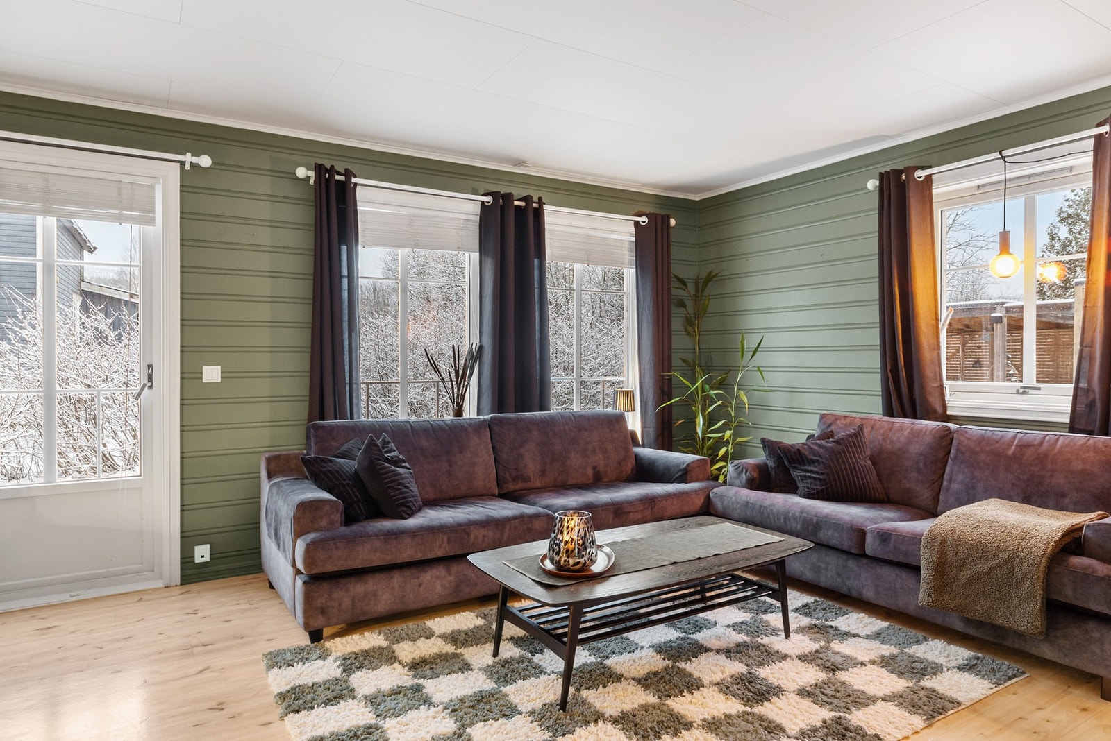 Stuen er lun og hjemmekoselig Galleribilde