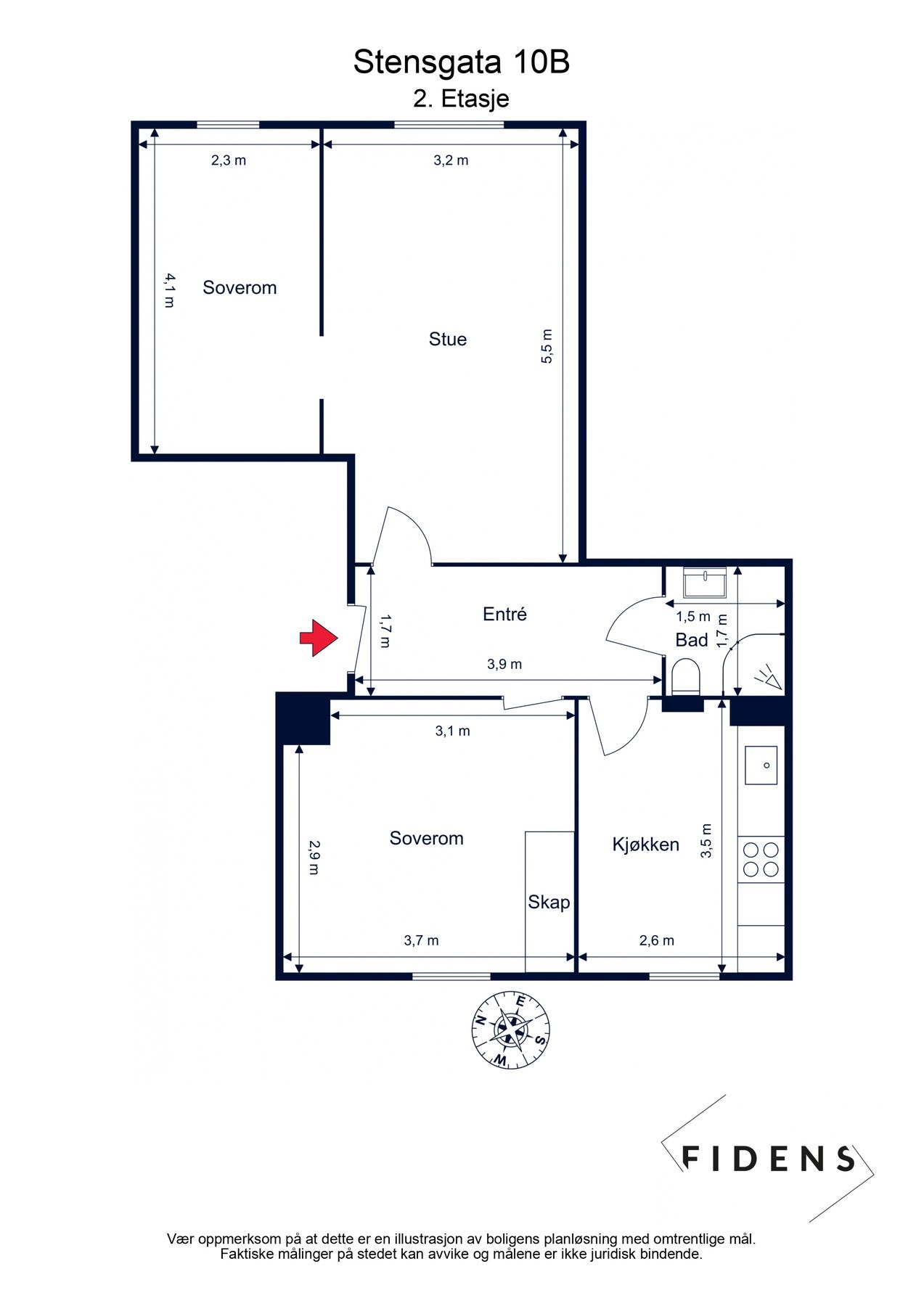 Plantegning Galleribilde