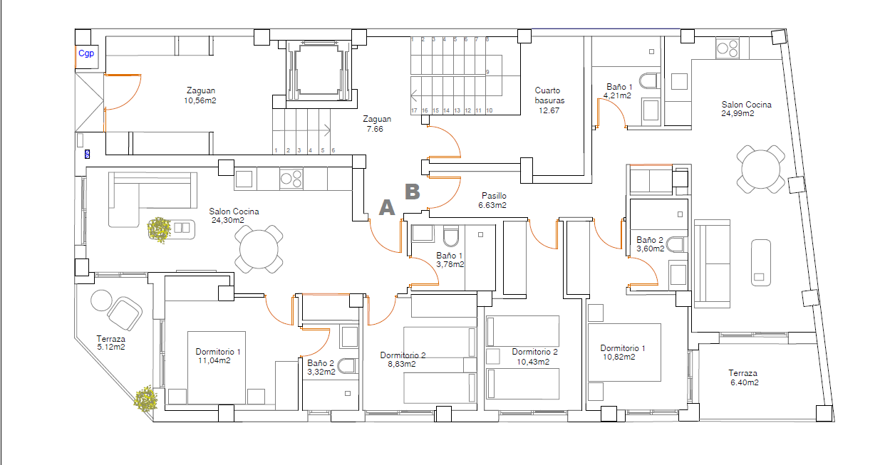 Plantegning Galleribilde
