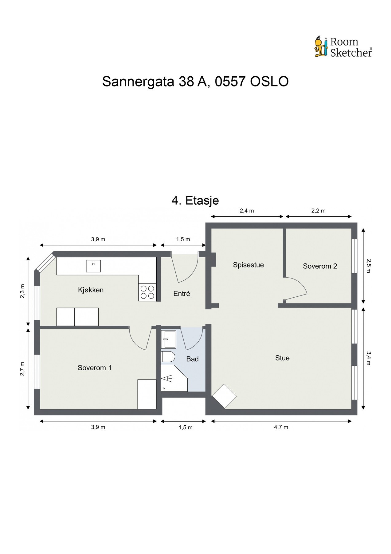 Gjør deg kjent med planløsningen før du titter videre. Galleribilde
