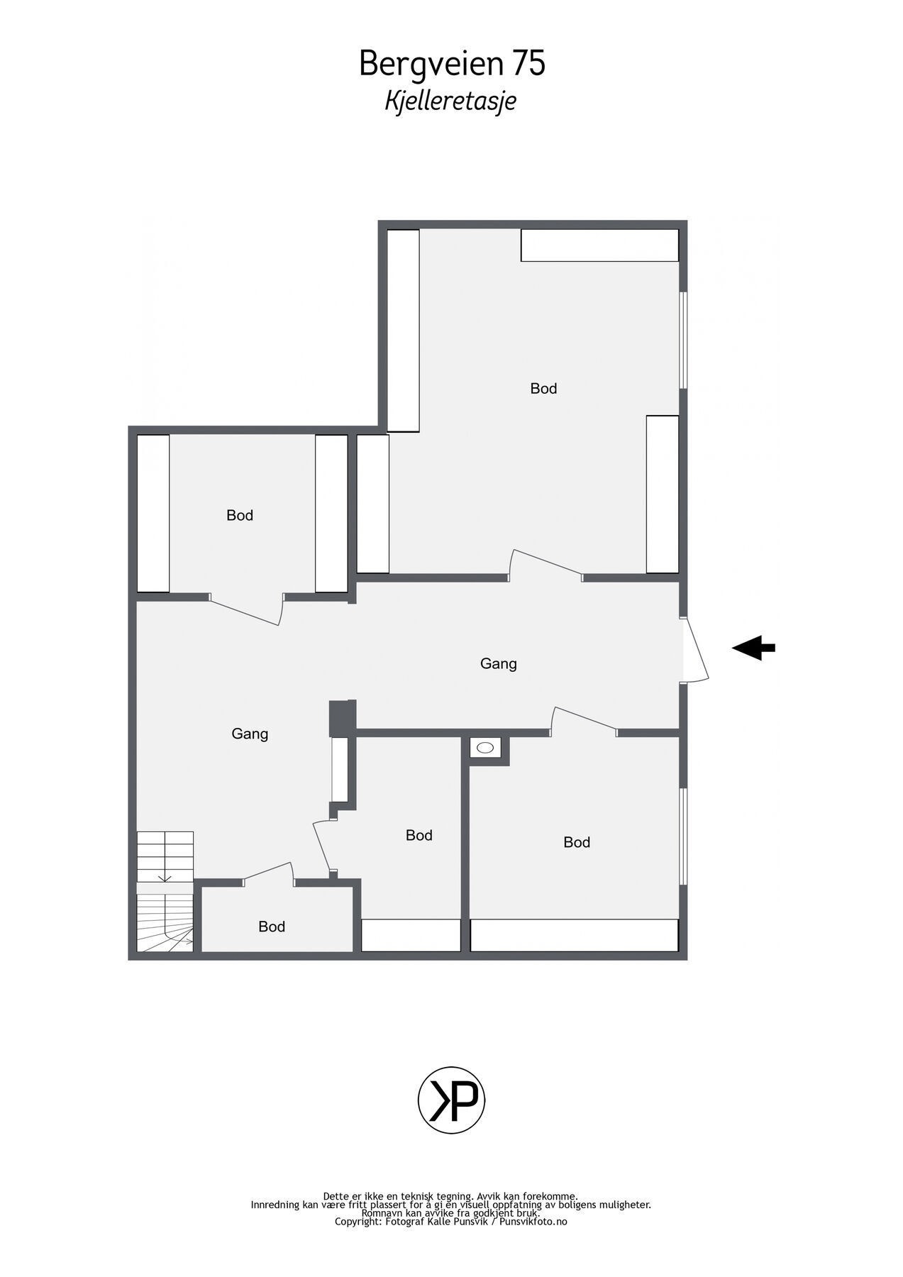 Plantegning kjeller Galleribilde