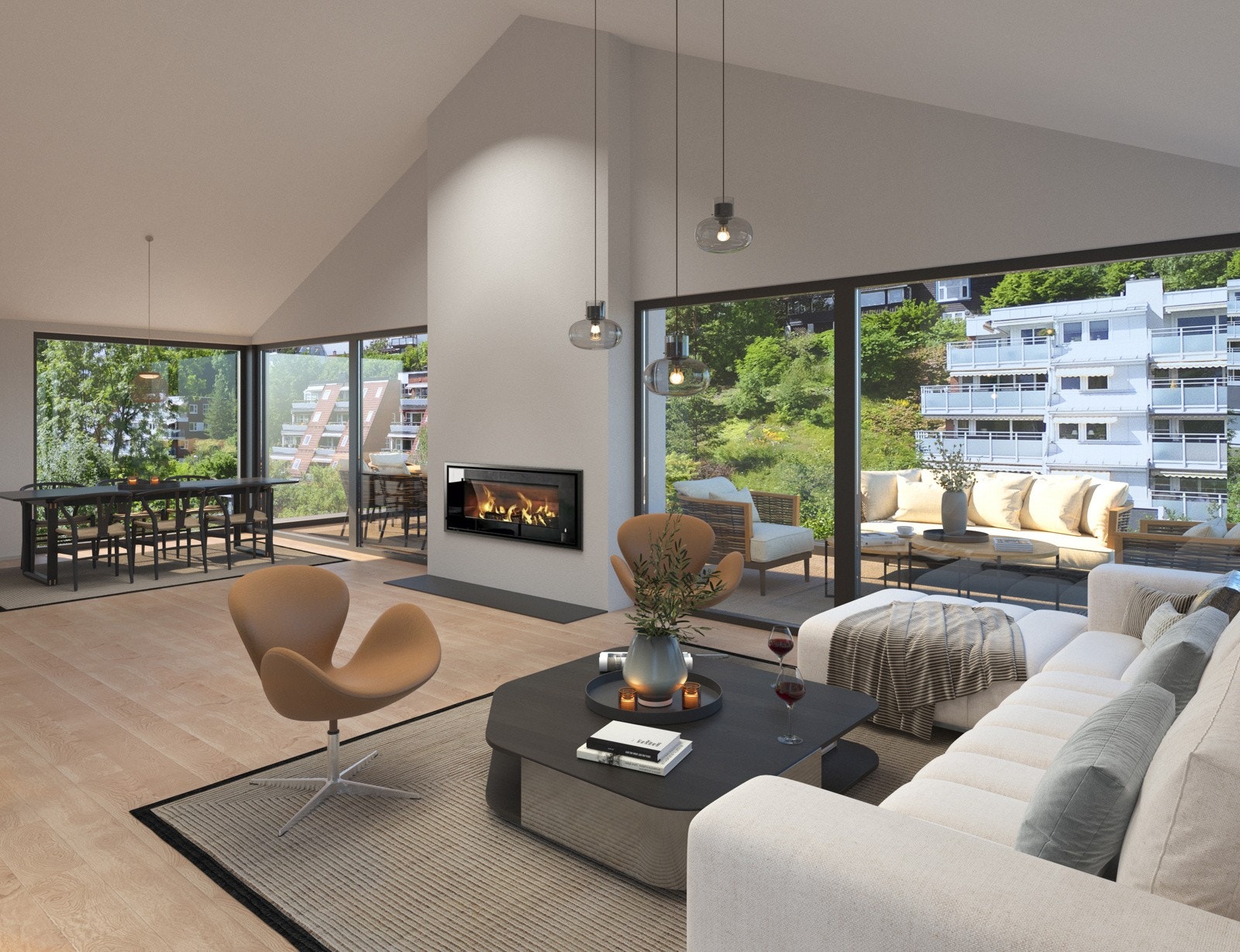 Illustrasjon stue Galleribilde