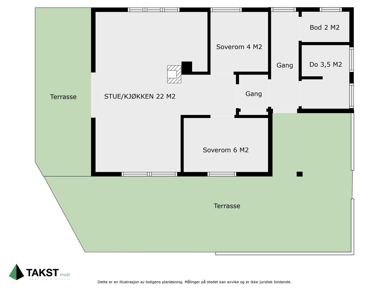 Planskisse Galleribilde