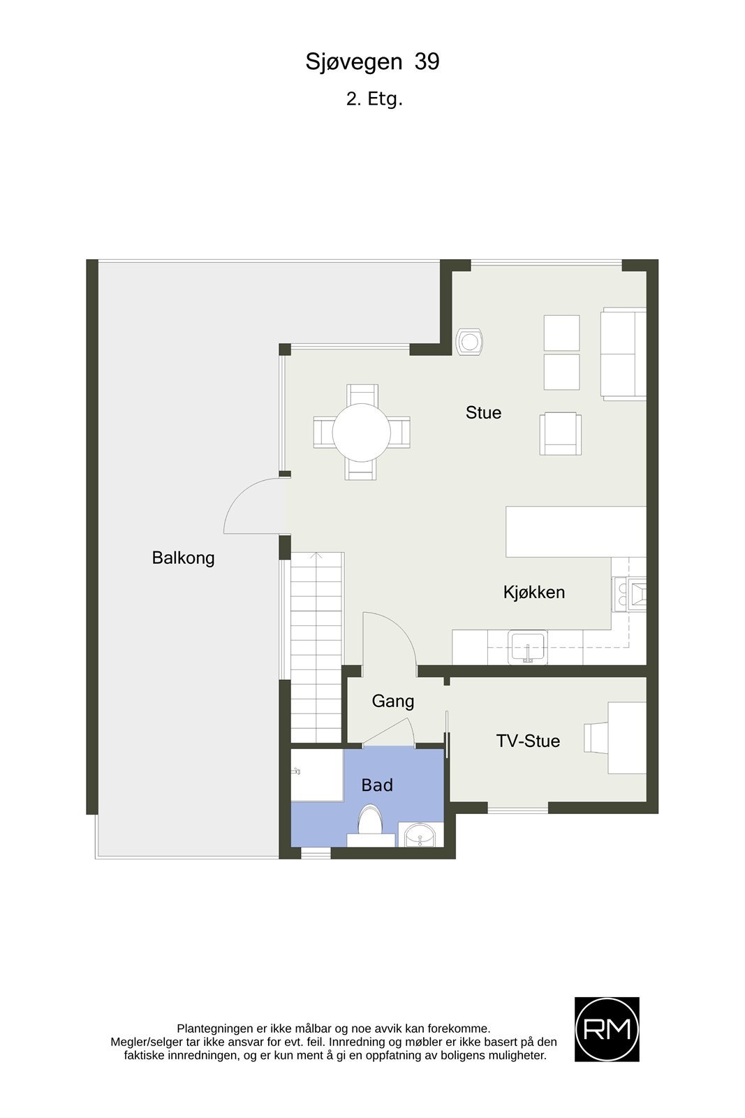 Plantegning 2.etasje Galleribilde