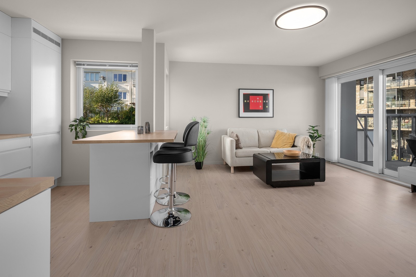 En lekker oppusset 2-roms andelsleilighet. Hele oppussings prosjektet ble gjort fra ca. august 2024 til ca. mai 2025. Galleribilde