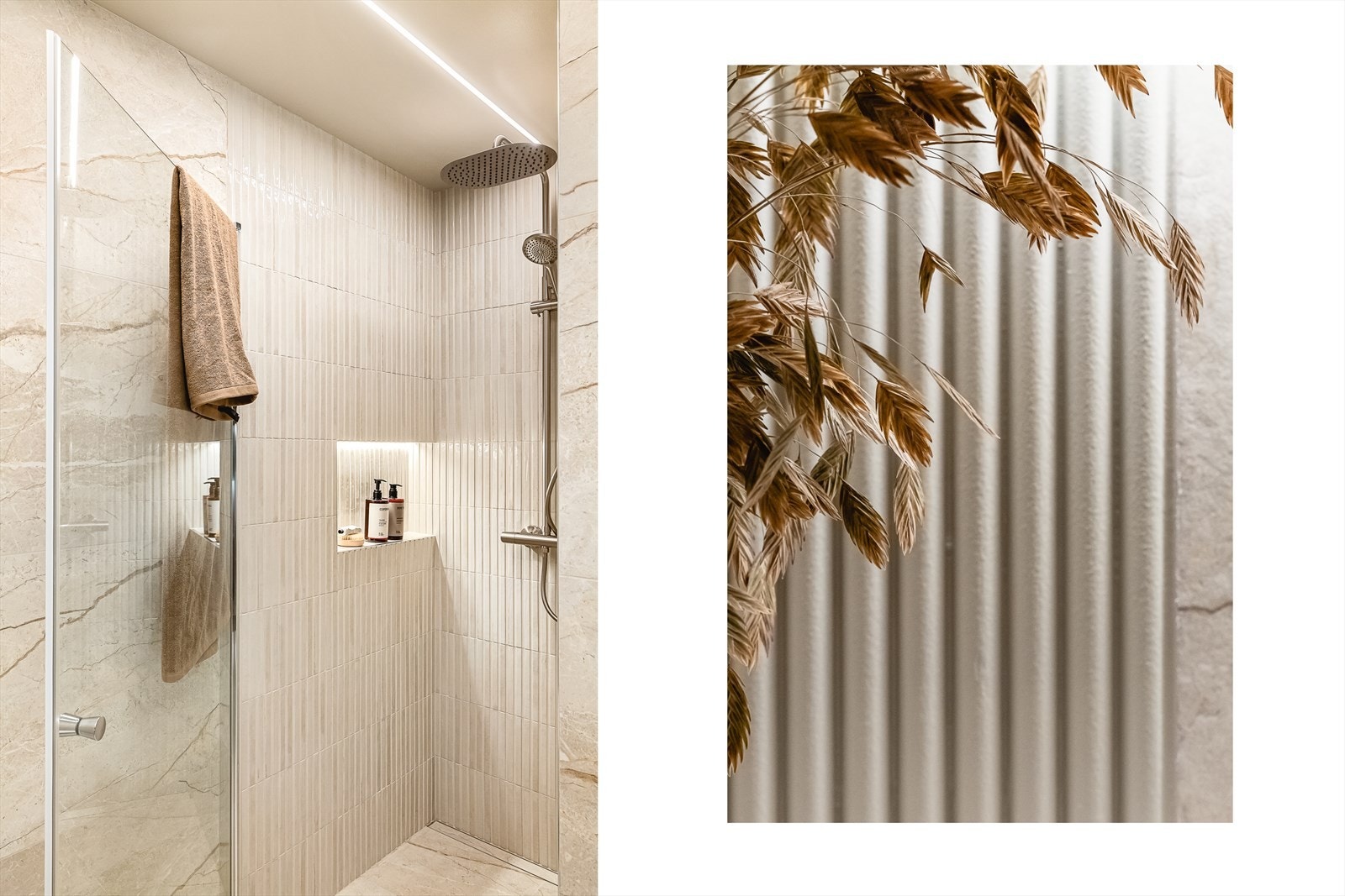 Meget lekkert med skjult sluk i dusjsone. Galleribilde