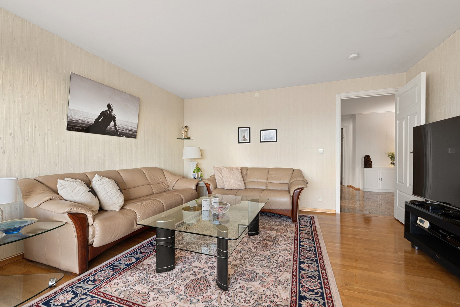 Leiligheten varmes opp via panelovner. Galleribilde