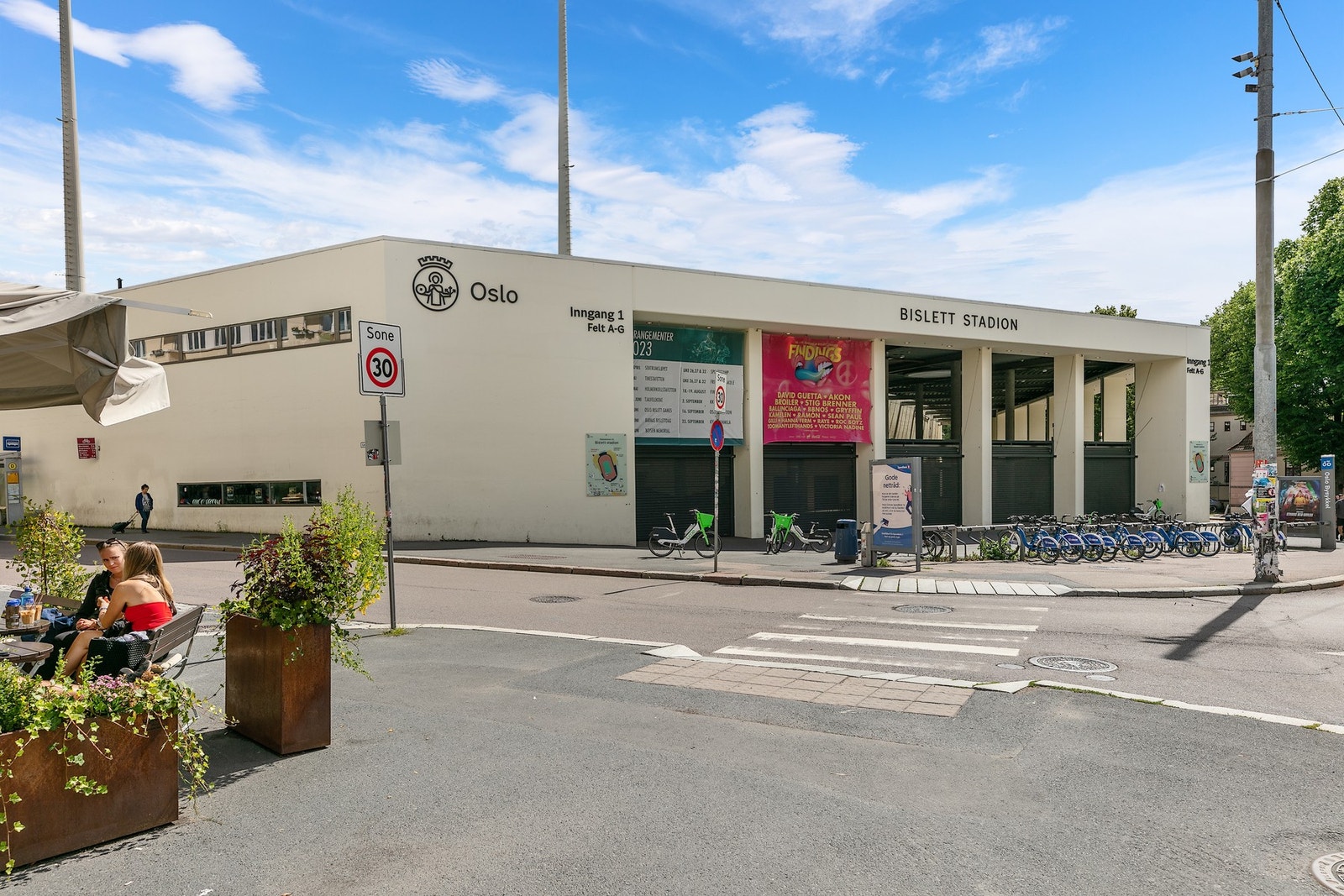 Bislett stadion ligger i nærheten. Galleribilde
