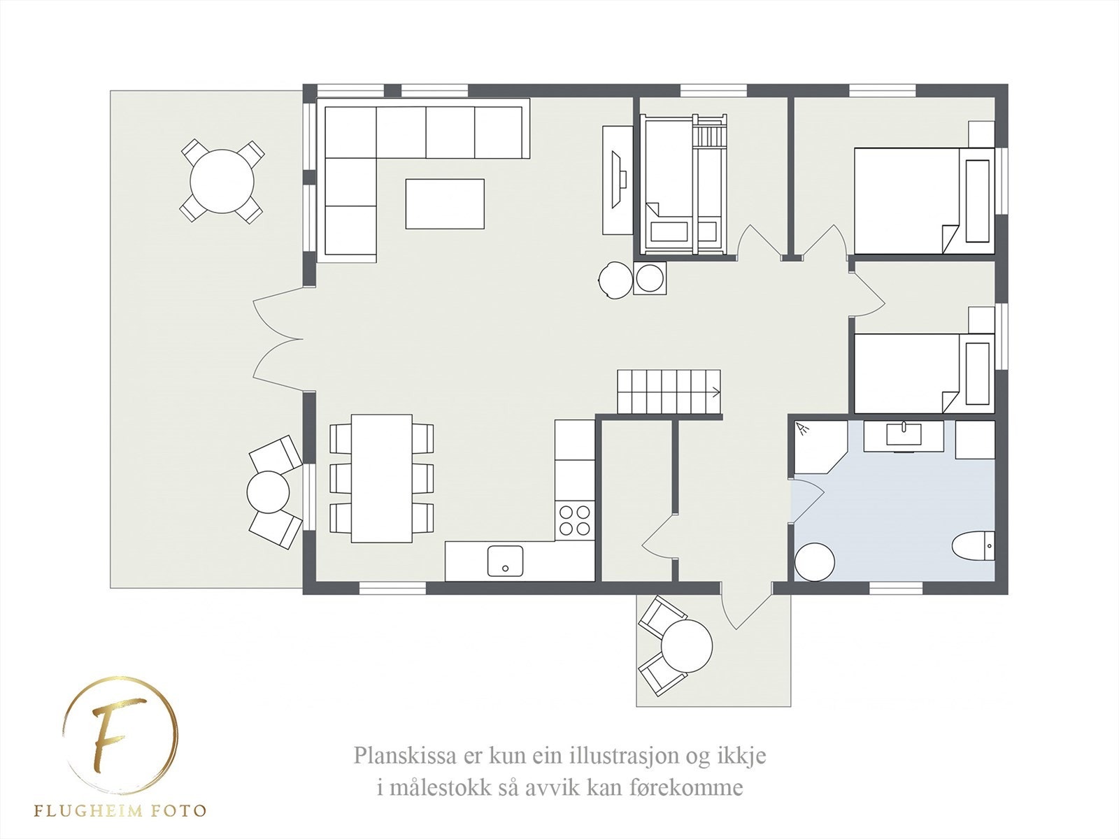 Planteikning Galleribilde