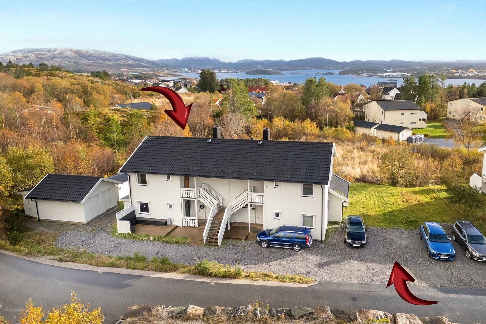 Bygget ble malt opp utvendig i 2025. Velkommen på visning Galleribilde