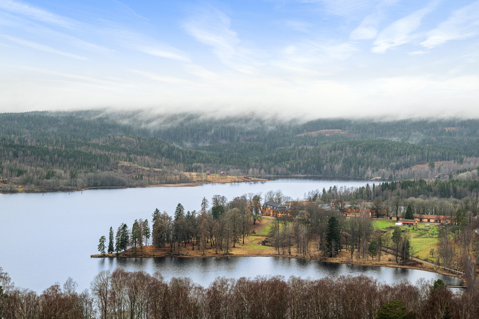 Utsikten fra terrassen. Galleribilde