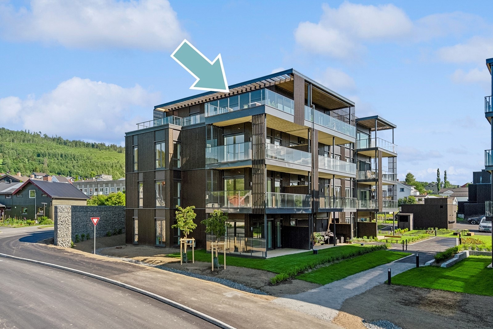 Her på toppen - vil du bo og nyte en enklere tilværelse i en helt ny bolig?! Galleribilde