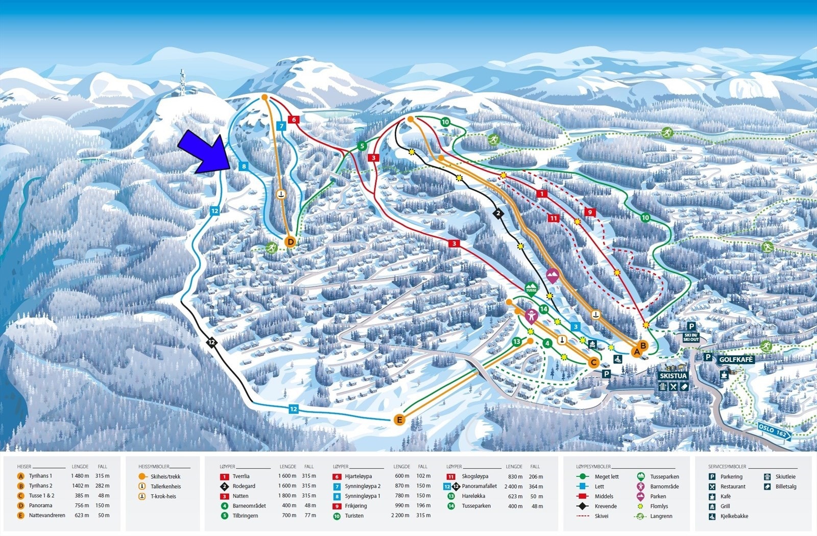 Nesfjellet Skikart. Galleribilde